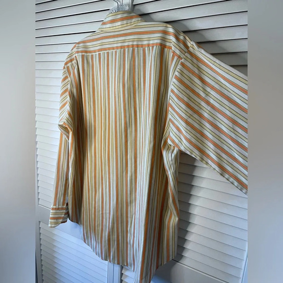Vintage 1970s Arrow Kent Collection Men’s Button Down Striped 16-34 Drake II - Picture 7 of 16